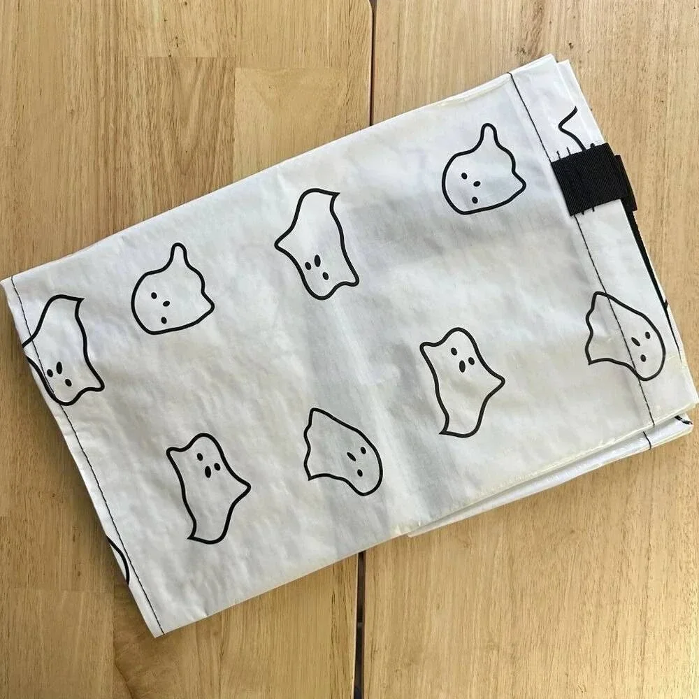 IKEA  Ghost Halloween Print Shopping Bag KUSTFYR  Large Unisex White 19 Gallon